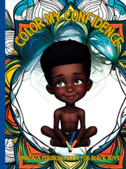 Color My Confidence Hardcover Mandala Coloring Book For Black Boys