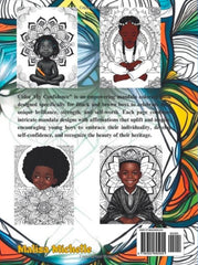 Color My Confidence Hardcover Mandala Coloring Book For Black Boys